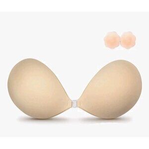 Set Of 4 Apowus Silicone Adhesive Bras Nude Size B New